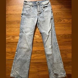 Mid rise bootcut jeans